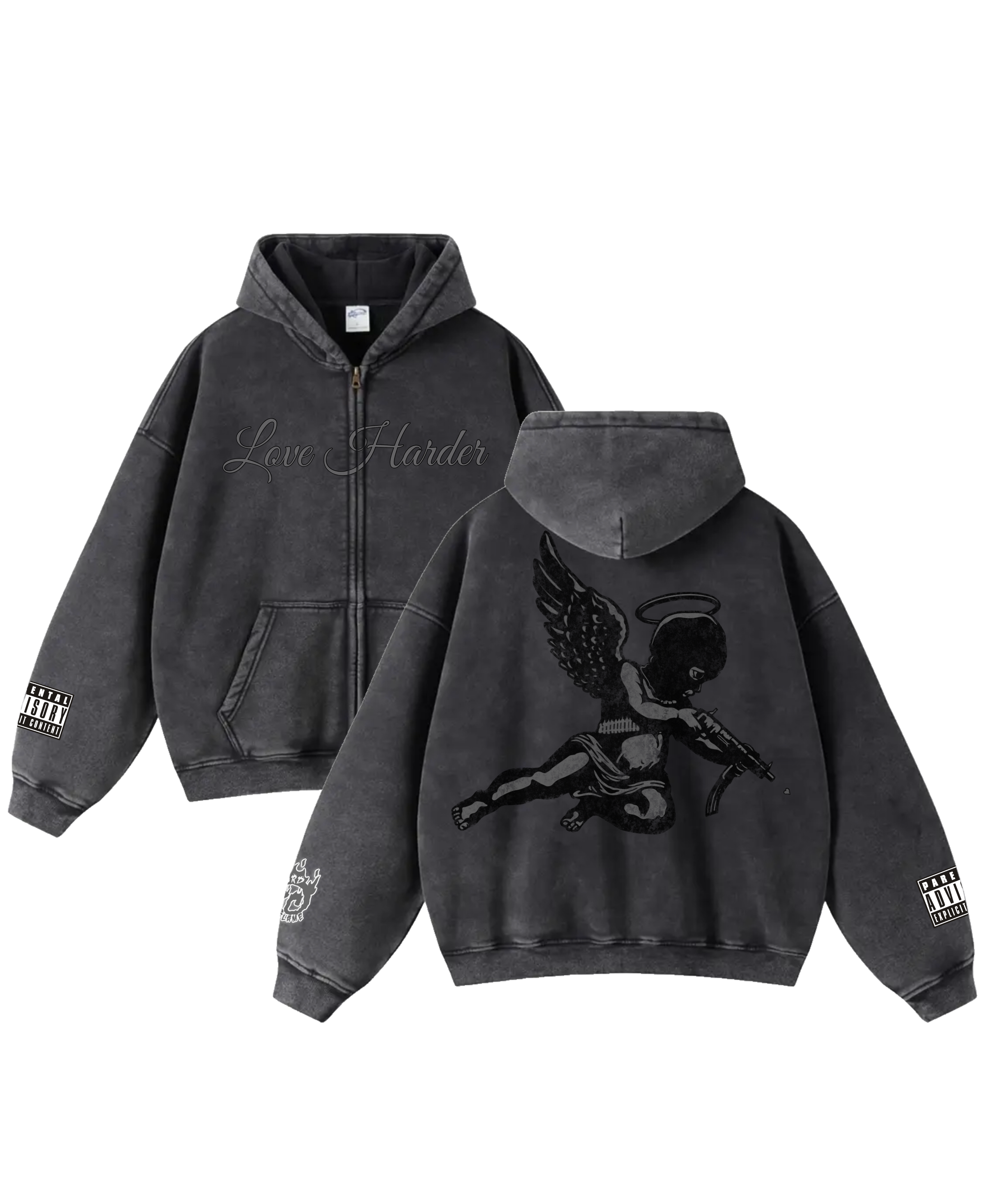 Love Harder Zip Up Hoodie (PreSale)