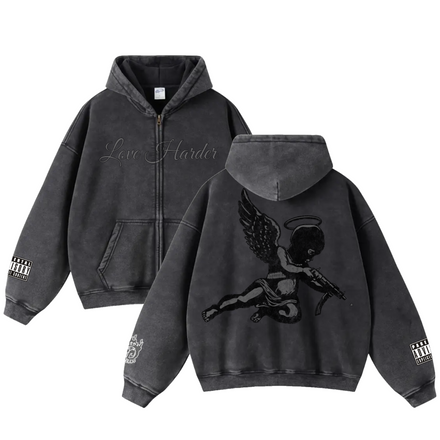 Love Harder Zip Up Hoodie (PreSale)